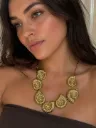 Minimal Gold Bangle Necklace