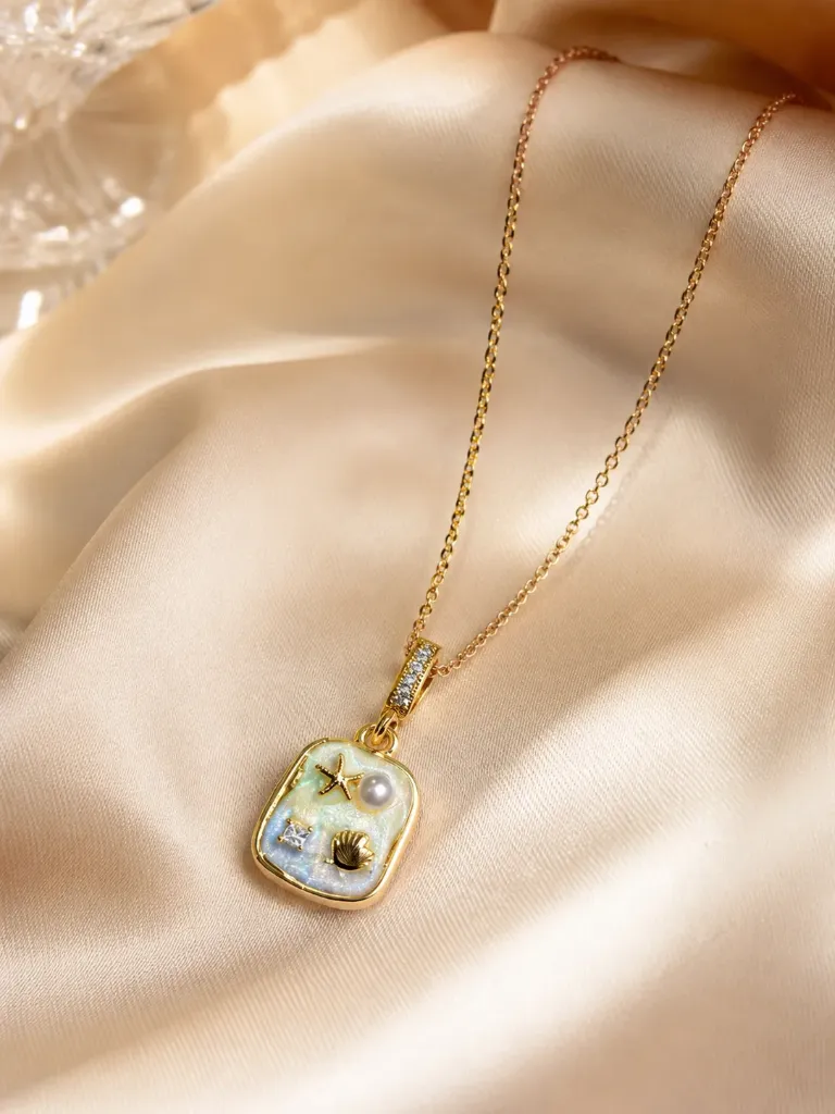Blue Medallion Chain